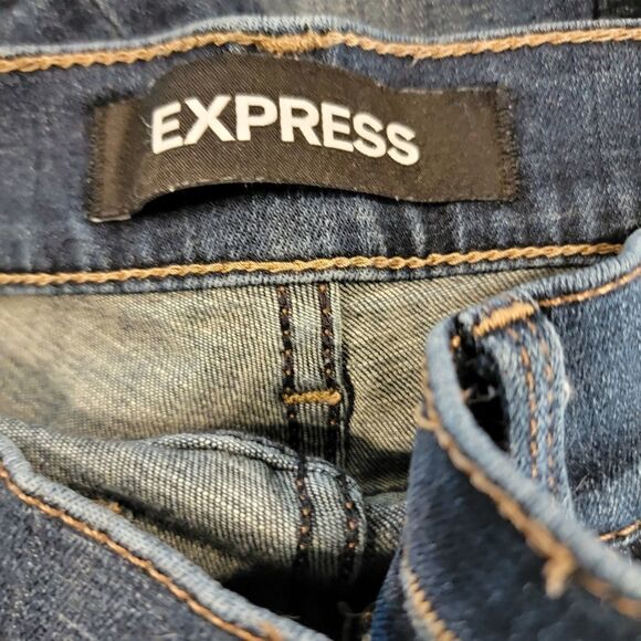 Express jeans mid rise legging denim jeans size 4 P - Picture 5 of 5